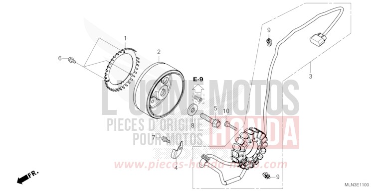 GENERATRICE de Africa Twin GRAND PRIX RED (R380B) 2024